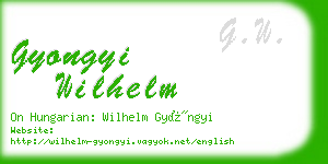 gyongyi wilhelm business card